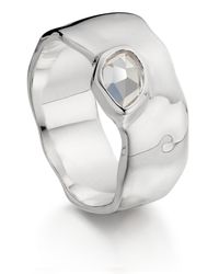 Monica Vinader | White Siren Wide Band | Lyst