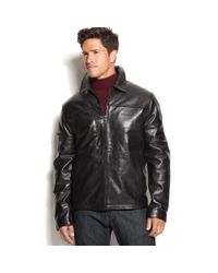 izod leather bomber jacket