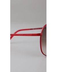 marc jacobs red sunglasses