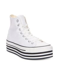 Discount Converse High Tops Platform Low Prices - Womens Chuck Taylor All Star White (109287IDA)