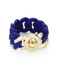 Marc By Marc Jacobs | Blue Katie Rubber Bracelet | Lyst
