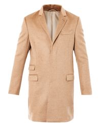 Trussardi Single Breasted Camel Coat in Tan (Natural) for ...