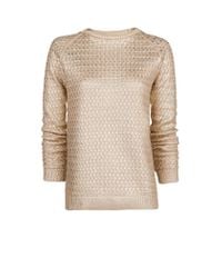 metallic textured sweater mango clothing