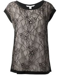 Diane von Furstenberg | Black Chrissie Silk Blouse | Lyst