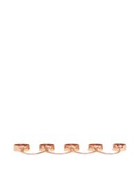 Eddie Borgo | Pink Chainlinked Five Finger Ring | Lyst