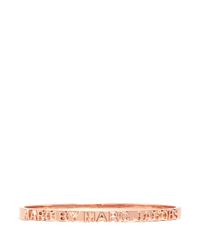 Marc By Marc Jacobs | Metallic Letterpress Bangle | Lyst