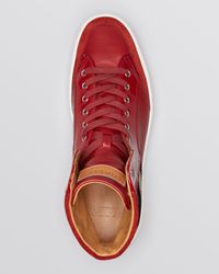 bally red shoes
