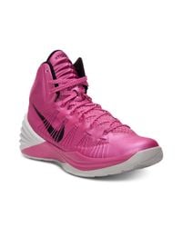 Nike Hyperdunk Basketball Sneakers in Pink/Metallic Silver/Grey (Pink) for Men | Lyst