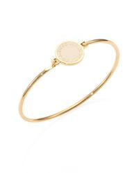 Marc By Marc Jacobs | Metallic Enamel Logo Disc Bangle Bracelet | Lyst