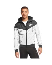 Nike Wind Runner Hooded Jacket in White for Men - Lyst