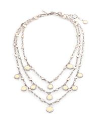 John Hardy | Metallic Dot 18K Yellow Gold & Sterling Silver Triple-Row Bib Necklace | Lyst