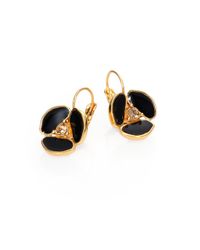 kate spade new york | Metallic Disco Pansy Drop Earrings | Lyst