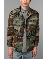 urban oversized renewal outfitters camo jacket dark