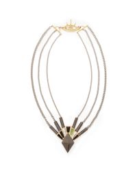 Eddie Borgo | Metallic Horus Gemstone Necklace | Lyst