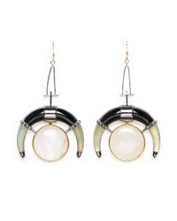 Eddie Borgo | Metallic Moon Drop Earrings | Lyst