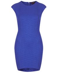 topshop bodycon quilt diamond dress