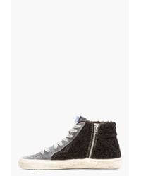 shearling goose sneakers deluxe slide golden brand