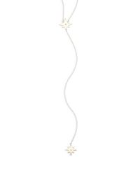 Jennifer Zeuner | Metallic Sterling Silver Starburst Lariat Necklace | Lyst