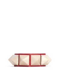 Valentino | Multicolor 'rockstud' Macro Leather Bracelet | Lyst