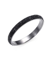 ABS By Allen Schwartz | Black Pavé Bangle Bracelet | Lyst