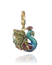 Jay Strongwater | Blue Peacock Charm | Lyst