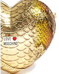 love moschino heart shaped bag