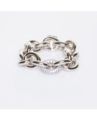 Eddie Borgo | Metallic Pave Link Chain Bracelet | Lyst