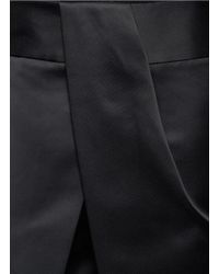 Alexander Wang Pleated Front Skirt Pants in Black - Lyst