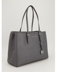 michael kors jet set tote grey