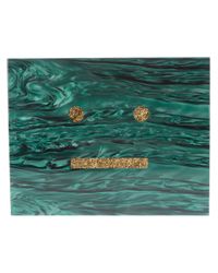 Acne Studios Green Vanessa Box Clutch