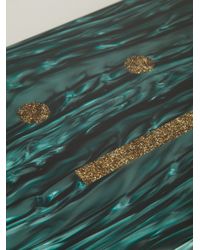 Acne Studios Green Vanessa Box Clutch