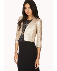 sparkly cropped jacket