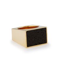 Chloé - Metallic Bettina Volcanic Stone and Gold Ring - Lyst