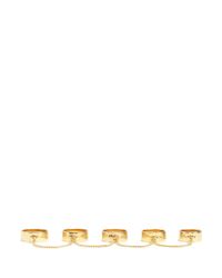 Eddie Borgo | Metallic Five-finger Ring | Lyst