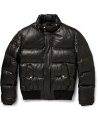 givenchy jacket leather filled down