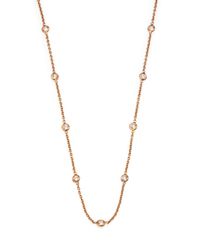 Roberto Coin | Metallic Small 18K Yellow Gold Cross Necklace | Lyst