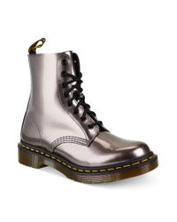 metallic doc martens