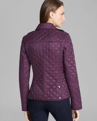 purple burberry jacket