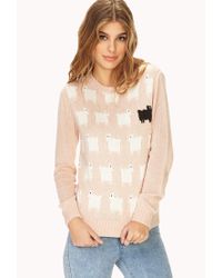 pink sheep sweater