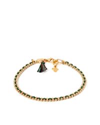 Gag & Lou | Black Gold Plated Pompom Bracelet | Lyst