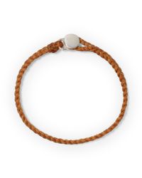 Club Monaco | Orange Scosha Braided Button Bracelet for Men | Lyst