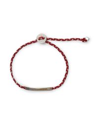 Club Monaco | Red Scosha Button Bracelet for Men | Lyst