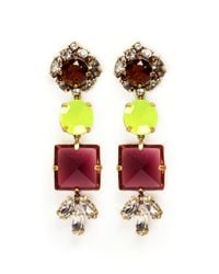 J.Crew | Multicolor Glass Mix Earrings | Lyst