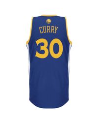 Adidas Mens Golden State Warriors Stephen Curry Jersey In Blue For Men Lyst