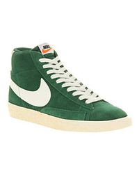 mens nike blazers green