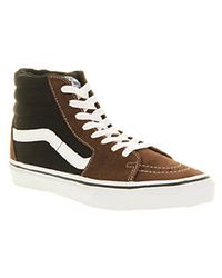 vans brown sk8 hi