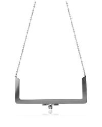 MM6 by Maison Martin Margiela - Metallic Metal Purse Frame Necklace - Lyst