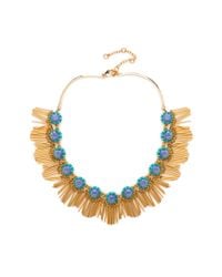 Lele Sadoughi | Crystal Fringe Necklace in Atlantic Blue | Lyst