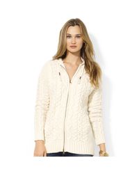 cream hooded cardigan