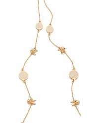 Marc By Marc Jacobs Long Animal Medley Necklace in Cream 